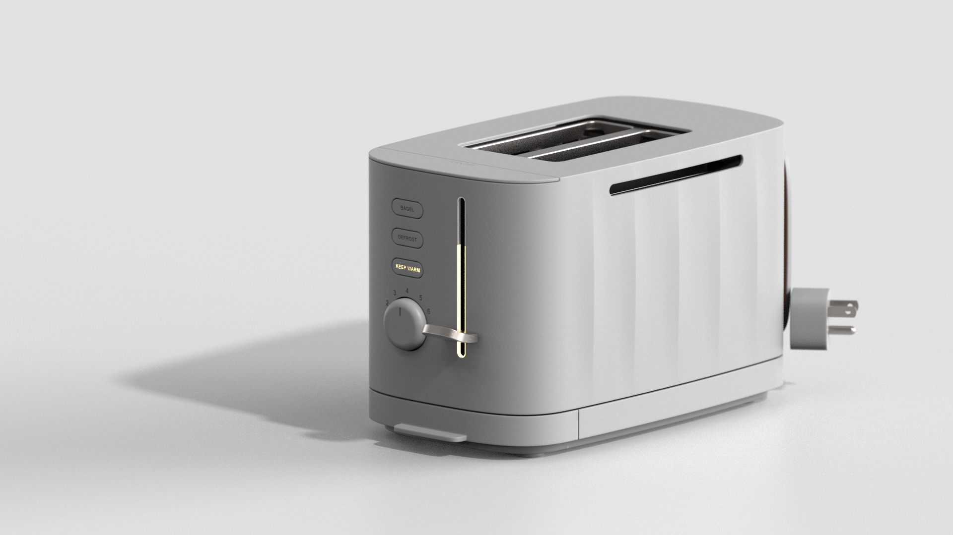 Cuisinart toaster concept shown as a clean full-product studio render