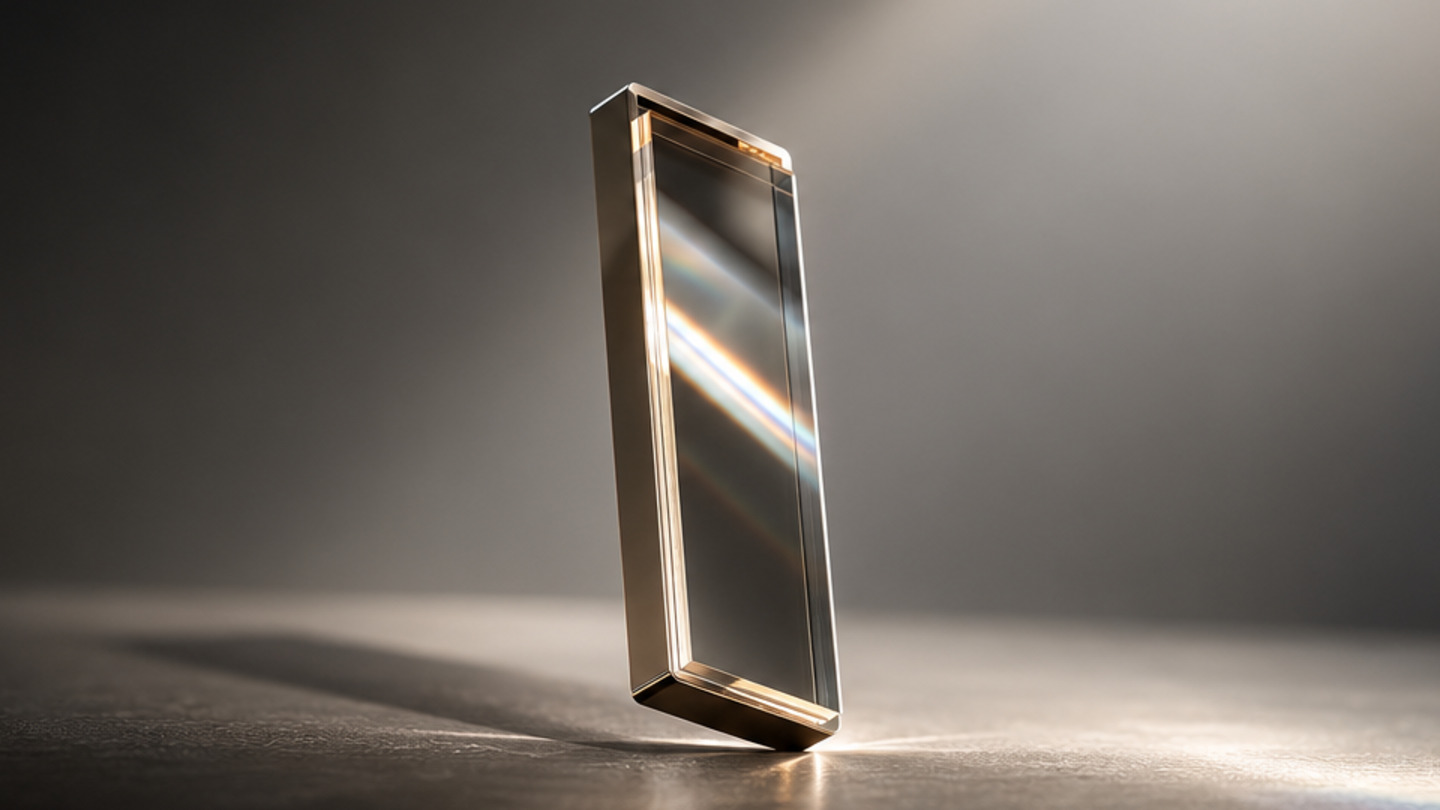 Prism personal health hardware prototype shown in a controlled studio composition
